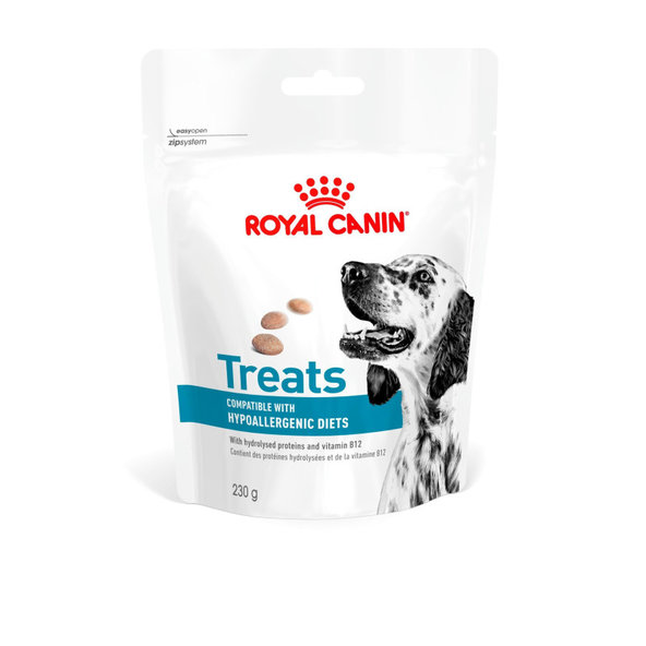 ROYAL CANIN DOG HYPOALLERGENIC TREATS maškrty pre psov s hypoalergénnou diétou 230 g