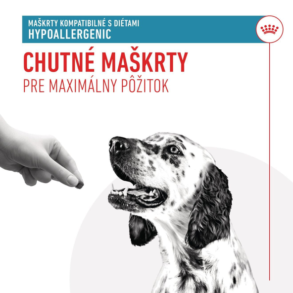 ROYAL CANIN DOG HYPOALLERGENIC TREATS maškrty pre psov s hypoalergénnou diétou 230 g