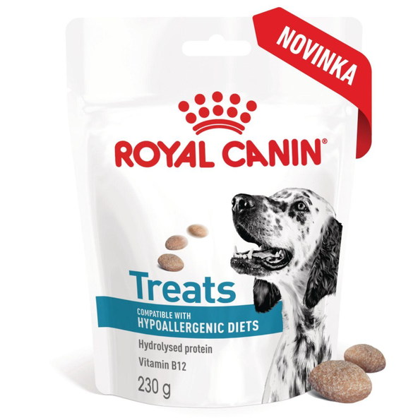 ROYAL CANIN DOG HYPOALLERGENIC TREATS maškrty pre psov s hypoalergénnou diétou 230 g