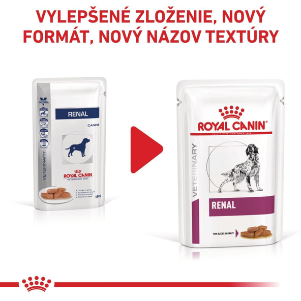 ROYAL CANIN DOG RENAL IN GRAVY kapsičky v šťave pre psov na podporu funkcie obličiek 12x100 g