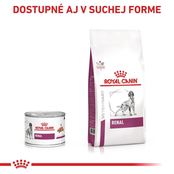 ROYAL CANIN DOG RENAL konzerva pre dospelých psov na podporu funkcie obličiek 200 g