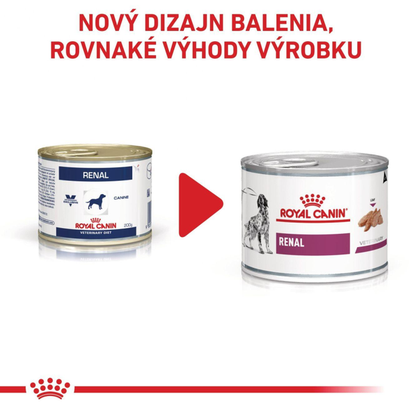 ROYAL CANIN DOG RENAL konzerva pre dospelých psov na podporu funkcie obličiek 200 g