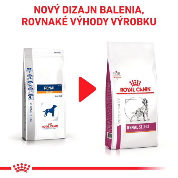 ROYAL CANIN DOG RENAL SELECT granule pre dospelých psov na podporu funkcie obličiek 2 kg