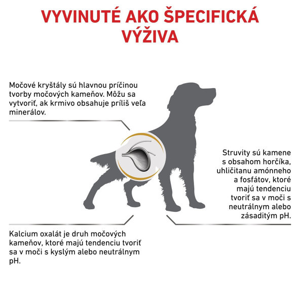 ROYAL CANIN DOG URINARY S/O granule pre psov na rozpustenie struvitových kameňov 2 kg