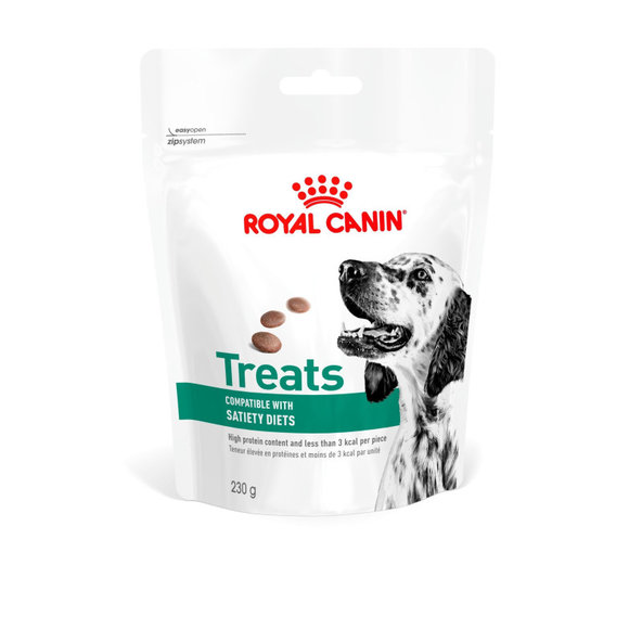 ROYAL CANIN DOGSATIETY TREATS maškrty pre psov s chudnúcim diétnym plánom 230 g