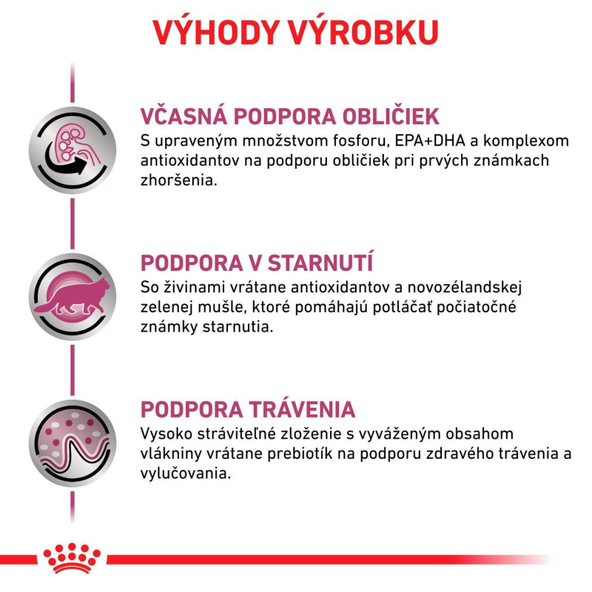 ROYAL CANIN EARLY RENAL CAT granule pre dospelé mačky na podporu funkcie obličiek v prípade chronickej obličkovej nedostatočnosti 1,5 kg