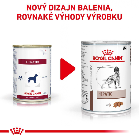 ROYAL CANIN HEPATIC DOG LOAF CAN paštéta na podporu funkcie pečene 420 g