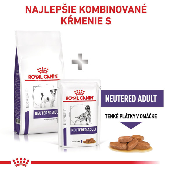 ROYAL CANIN NEUTERED ADULT SMALL DOG ​​DRY granule pre dospelých kastrovaných psov malých plemien 1,5 kg