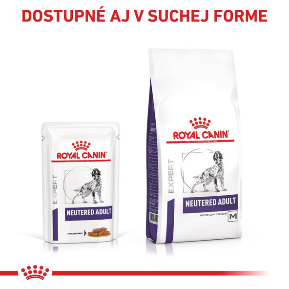 ROYAL CANIN NEUTERED DOG GRAVY kapsičky pre dospelých kastrovaných psov 12 x 100 g