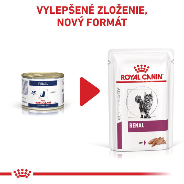 ROYAL CANIN RENAL CAT WET kapsičky pre dospelé mačky na podporu funkcie obličiek 12x85 g
