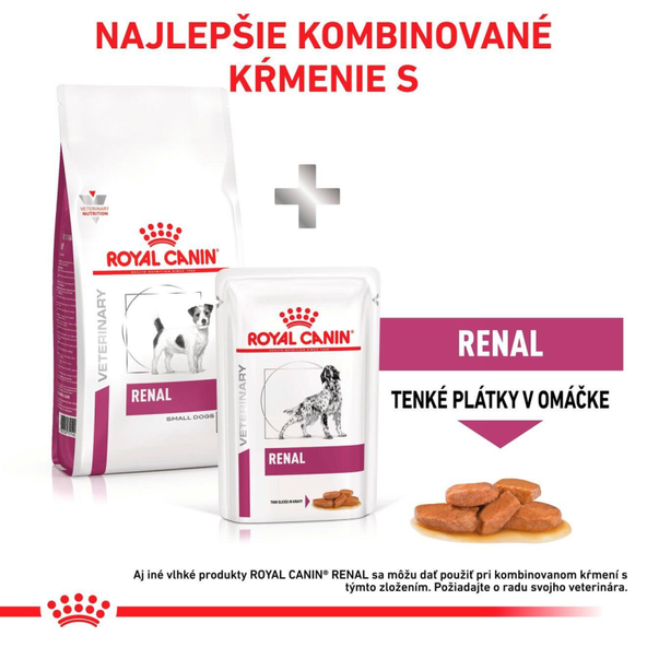 ROYAL CANIN RENAL SMALL DOG granule pre malé psy na podporu funkcie obličiek 1,5 kg