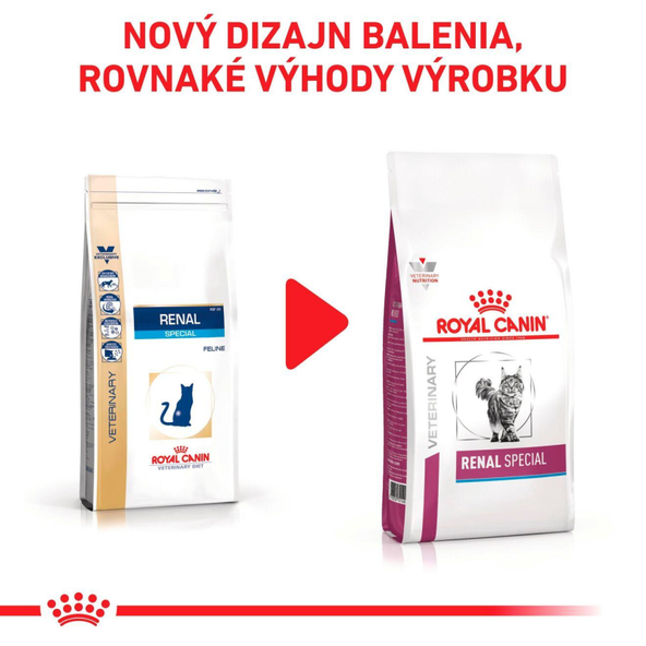 ROYAL CANIN RENAL SPECIAL CAT DRY granule pre dospelé mačky na podporu funkcie obličiek 4 kg
