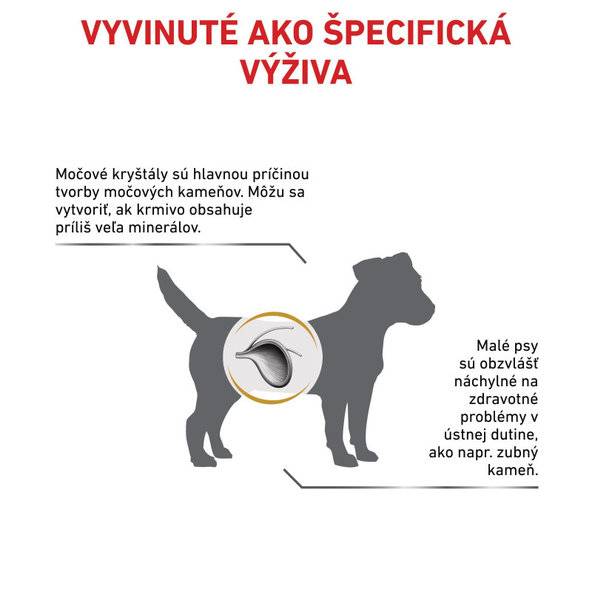 ROYAL CANIN URINARY S/O SMALL DOG granule pre psy malých plemien na rozpustenie struvitových kameňov 1,5 kg