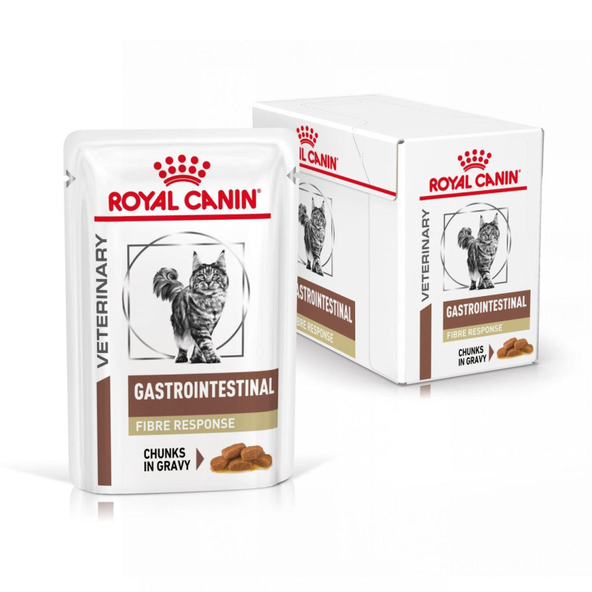 ROYAL CANIN VHN CAT GASTROINTESTINAL FIBRE RESPONSE kapsičky v šťave so zvýšeným obsahom vlákniny pre dospelé mačky s ochorením tráviaceho traktu