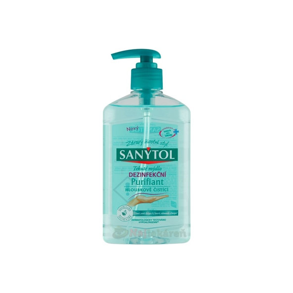 Sanytol Tekuté mydlo dezinfekčné Purifiant šalvia a lipa 250 ml