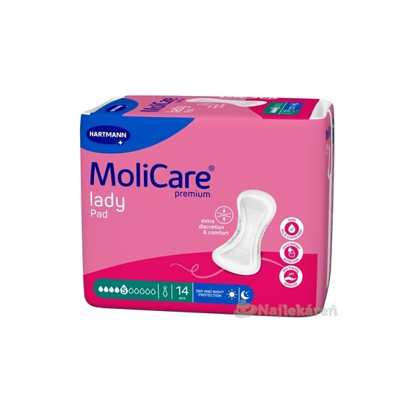 MoliCare Premium lady pad 5 kvapiek inkontinenčné vložky 14 ks
