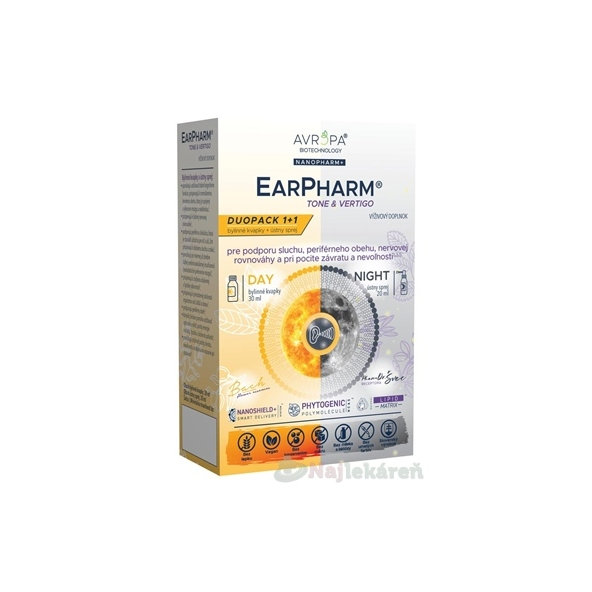 Avropa EarPharm Tone & Vertigo Duopack kvapky 30 ml + sprej 20 ml