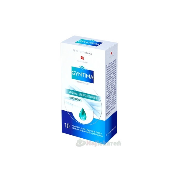 GYNTIMA Probiotica vaginálne čapíky 10 ks