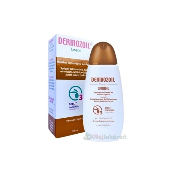 Dermozoil šampón pre citlivú pokožku hlavy OzoilE 150 ml