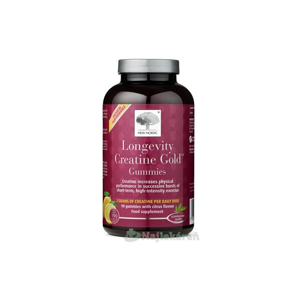 NEW NORDIC Longevity Creatine Gold Gummies 90 ks