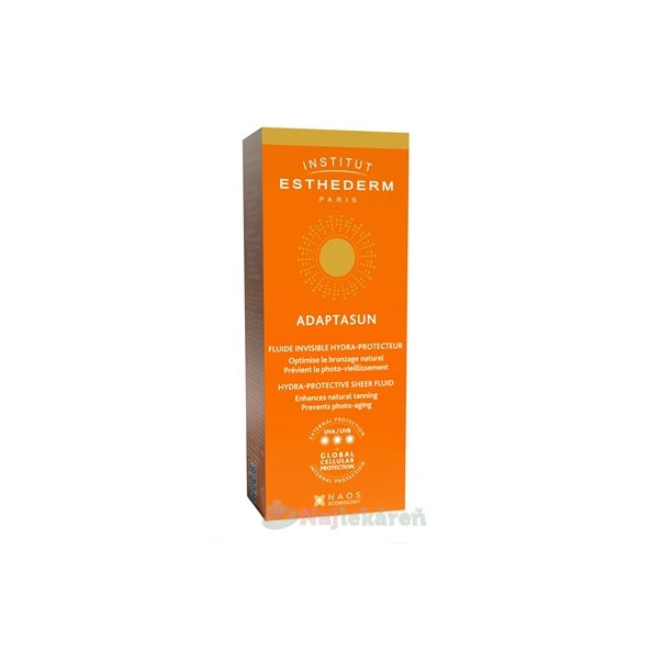 INSTITUT ESTHEDERM ADAPTASUN Opaľovací hydratačný fluid pre silné slnko 40ml