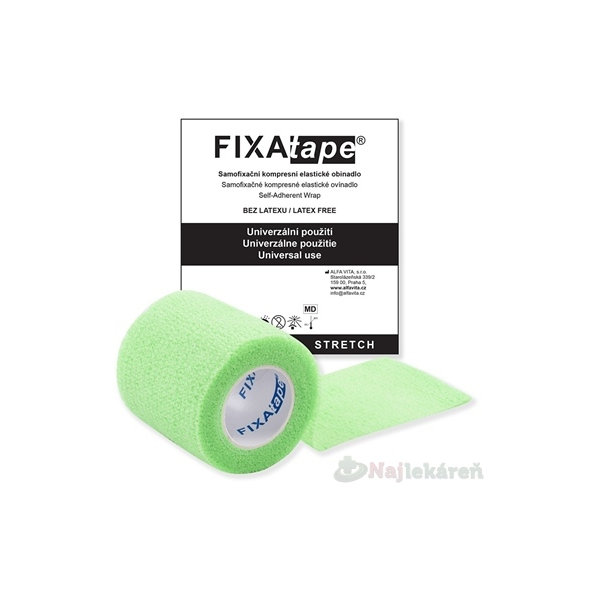 FIXAtape STRETCH Samofixačné ovínadlo zelené 5cm x 450 cm 1 ks