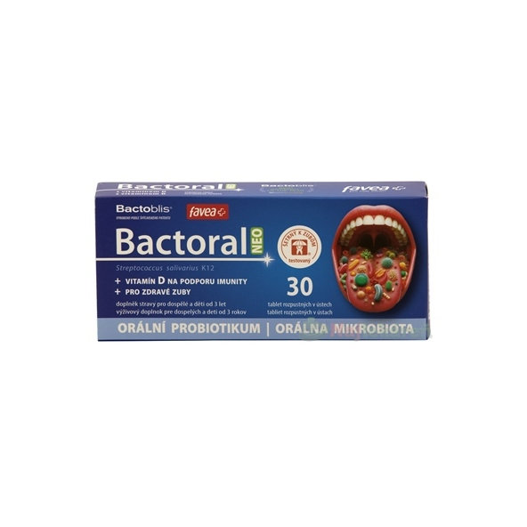 favea Bactoral NEO 30 žuvacích tabliet