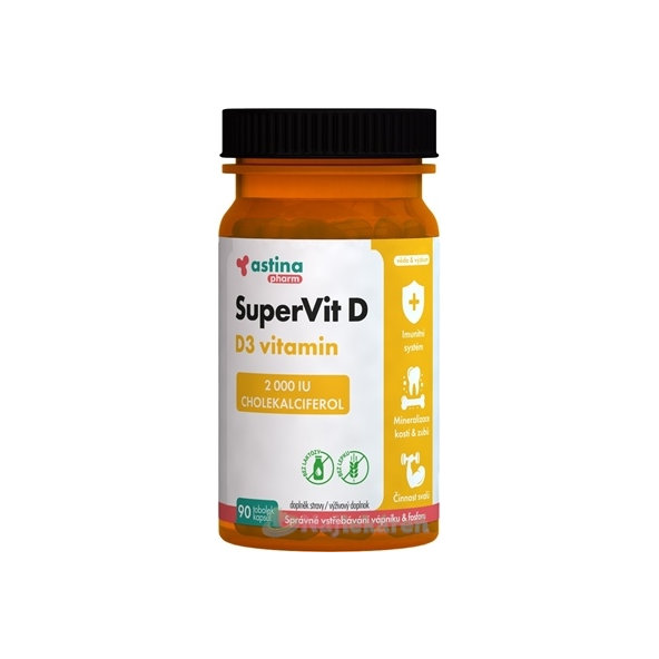Astina Pharm SuperVit D3 vitamin 2000 IU 90 kapsúl