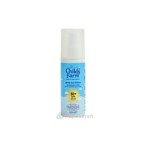 Childs Farms spray sun lotion SPF 50+ opaľovací sprej 100 ml