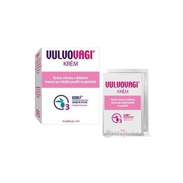 VULVOVAGI krém na zápal vulvy Ozoile 3 ml 10 vrecúšok