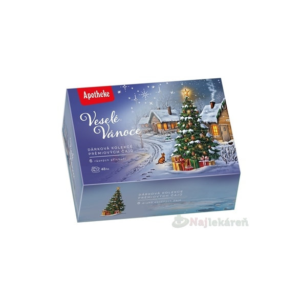 APOTHEKE Veselé Vianoce prémiové čaje 6 druhov
