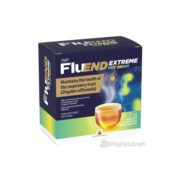 SWP FluEND EXTREME Hot Drink nápoj v prášku 10 ks