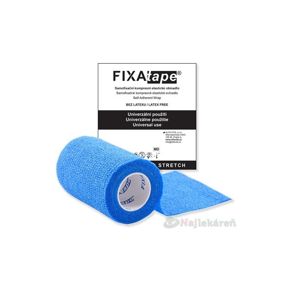 FIXAtape STRETCH Samofixačné ovínadlo modré 7,5cm x 450cm 1 ks
