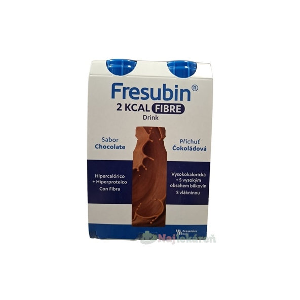 Fresubin 2 KCAL FIBRE DRINK  príchuť čokoládová 4x200 ml
