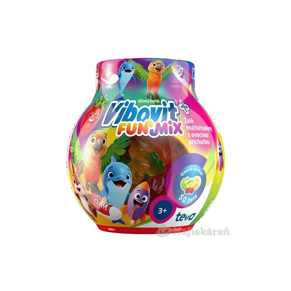 VIBOVIT+ FUN Mix želé multivitamíny pre deti 200 g