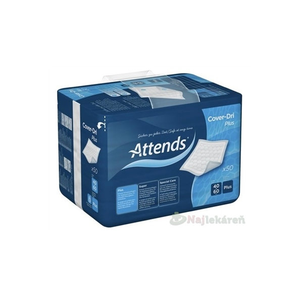 ATTENDS Cover-Dri Plus inkontinenčná podložka 40x60 cm 50 ks