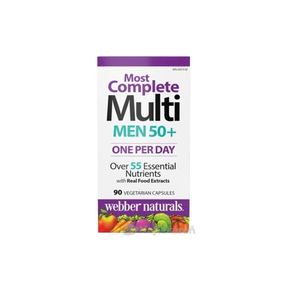 Webber Naturals Multivitamín pre mužov 50+ 90 kapsúl