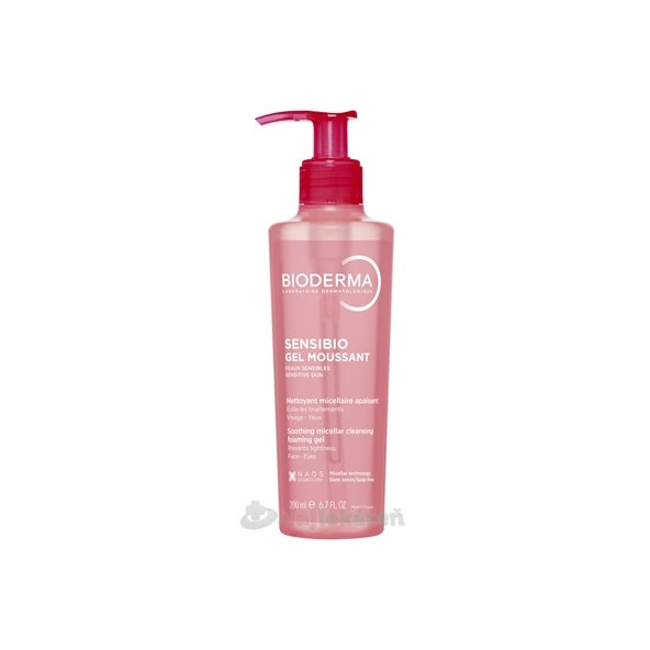 BIODERMA Sensibio Gel moussant čistiaci a odličovací gél 200 ml