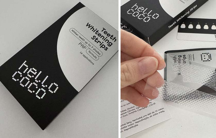 Recenzia PAP+ Bieliace pásiky na zuby HELLO COCO 28ks