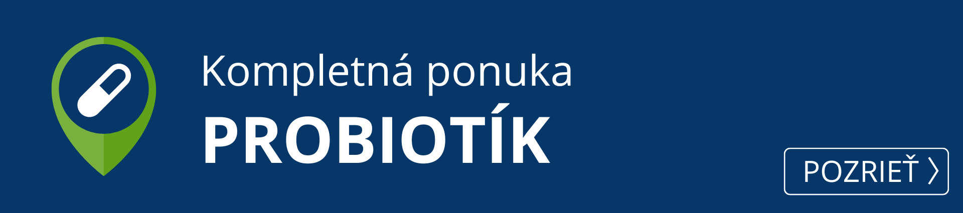  Kompletná ponuka probiotík