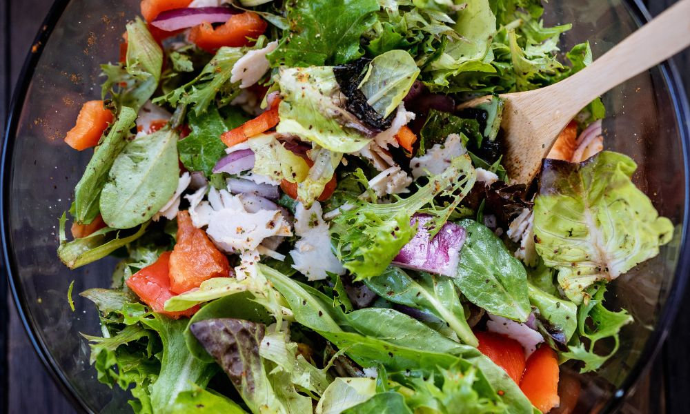  Zeleninovýá šalát s jablčným octom