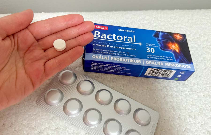  BACTORAL+vitamín D- orálne probiotikum, 30 žuvacích tbl