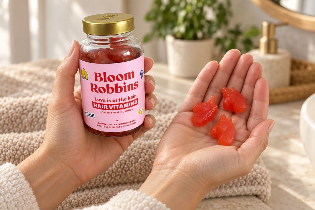  žena držiaca gumíky bloom robbins