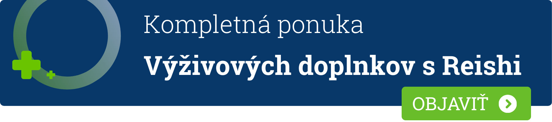  Kompletná ponuka Výživových doplnkov s Reishi