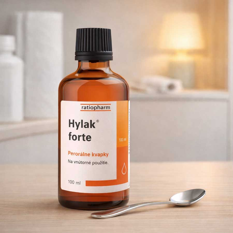  HYLAK forte na hnačku, nadúvanie, zápchu a kŕče v bruchu