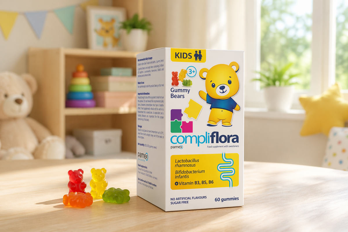  COMPLIFLORA KIDS ZELE MEDVEDIKY 60KS