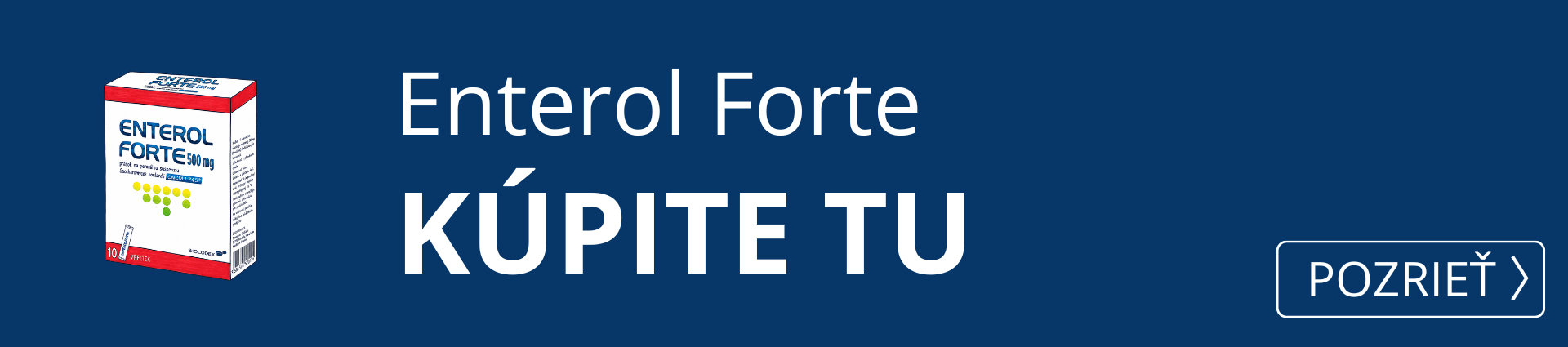  Enterol FORTE 500 mg prášok na perorálnu suspenziu 10 vrecúšok