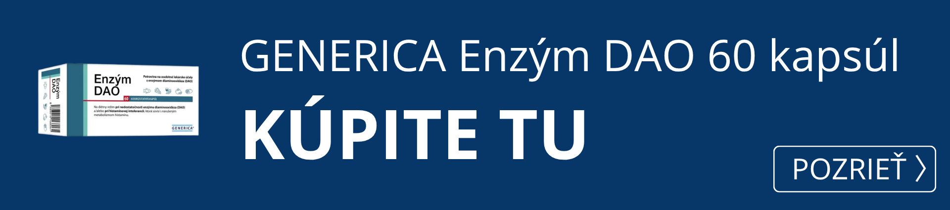  GENERICA Enzým DAO 60 kapsúl