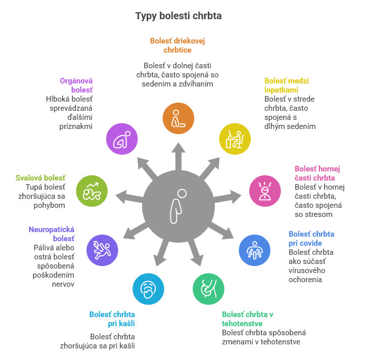  Typy bolesti chrbta