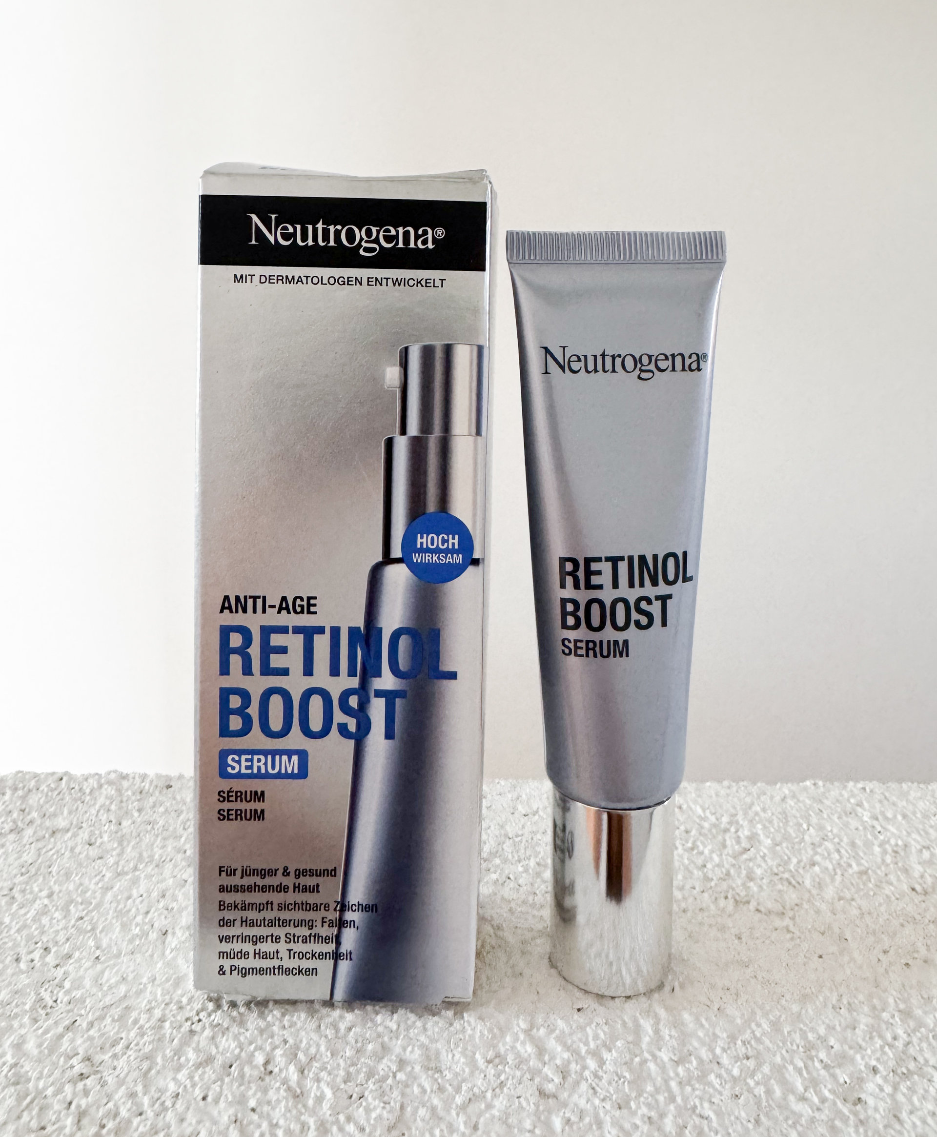  Neutrogena Retinol Boost sérum s krabičkou – recenzia a vzhľad produktu